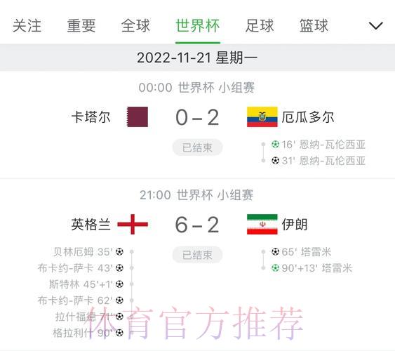 世界杯赛事比分苹果应用